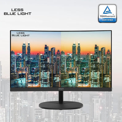 MONITOR MSI CURVO 23.6" PRO MP2412C 1920X1080 VA 100HZ FREESYNC HDMI Y VGA 9S6-3PA9CT-025 NEGRO - High Tech CR